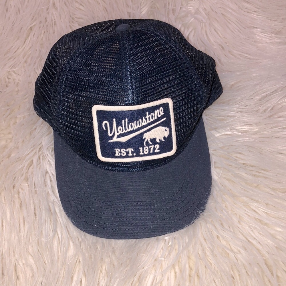 Yellowstone navy blue mesh back hat